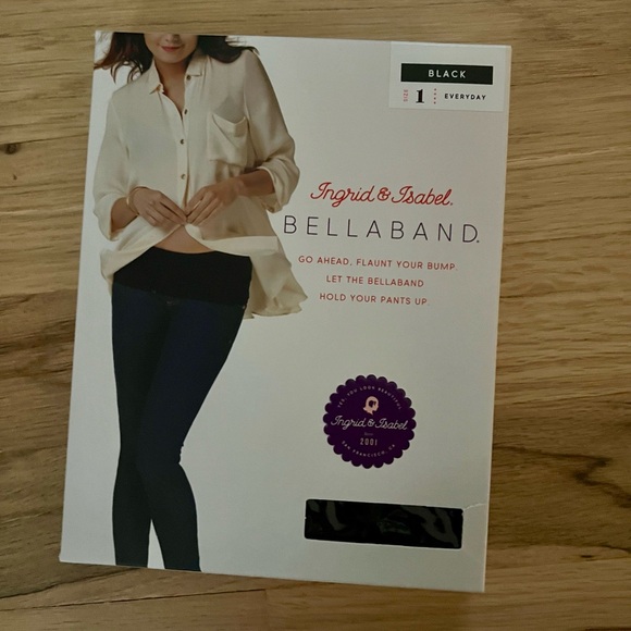 Ingrid & Isabel | Bundle of 2 black belly bands, size 1 - Picture 2 of 3